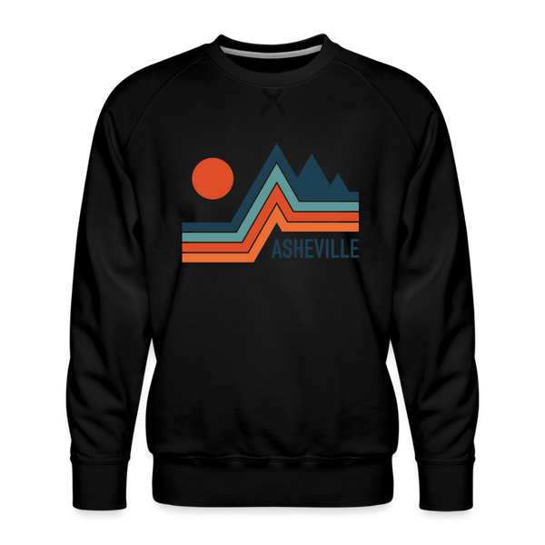Premium Asheville Sweatshirt - Men's North Carolina Sweatshirt - black