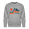 Premium Asheville Sweatshirt - Men's North Carolina Sweatshirt - heather grey