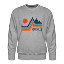 Premium Asheville Sweatshirt - Men's North Carolina Sweatshirt - heather grey