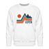 Premium Aspen Sweatshirt - Men's Colorado Sweatshirt - white