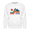 Premium Aspen Sweatshirt - Men's Colorado Sweatshirt - white