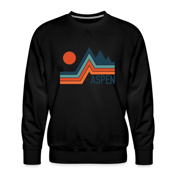 Premium Aspen Sweatshirt - Men's Colorado Sweatshirt - black