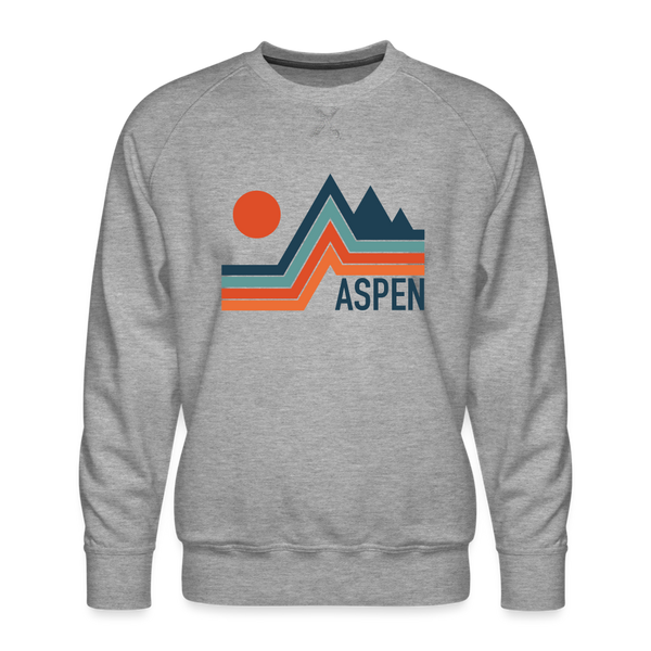 Premium Aspen Sweatshirt - Men's Colorado Sweatshirt - heather grey