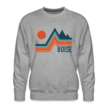 Premium Boise Sweatshirt - Men's Idaho Sweatshirt - heather grey