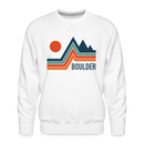Premium Boulder Sweatshirt - Men's Colorado Sweatshirt - white