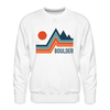Premium Boulder Sweatshirt - Men's Colorado Sweatshirt - white