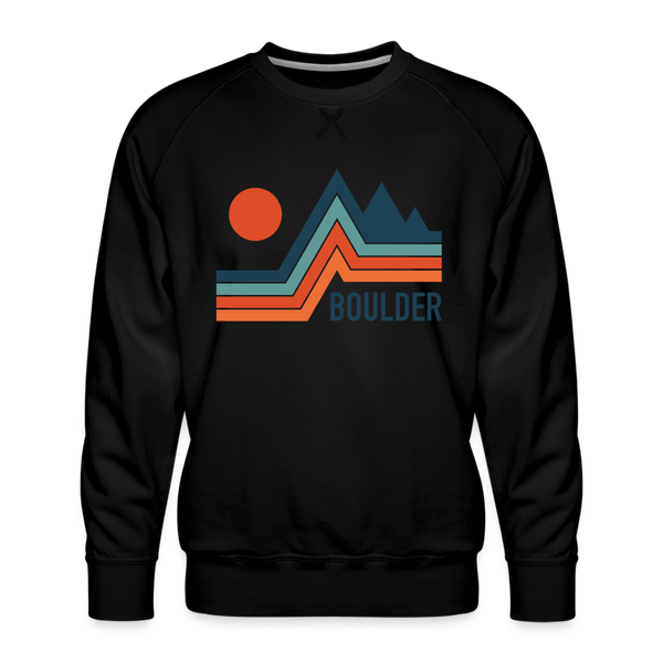 Premium Boulder Sweatshirt - Men's Colorado Sweatshirt - black