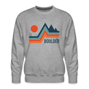 Premium Boulder Sweatshirt - Men's Colorado Sweatshirt - heather grey