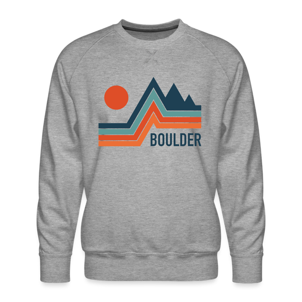 Premium Boulder Sweatshirt - Men's Colorado Sweatshirt - heather grey