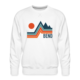 Premium Bend Sweatshirt - Men's Oregon Sweatshirt - white