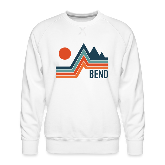 Premium Bend Sweatshirt - Men's Oregon Sweatshirt - white