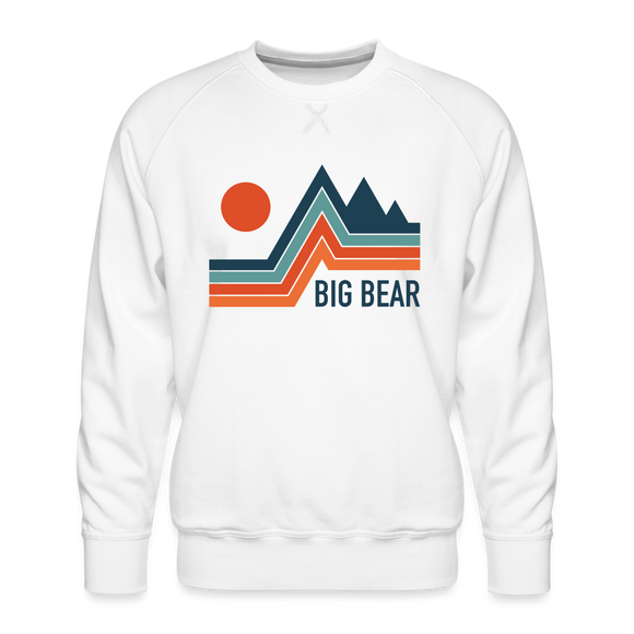 Premium Big Bear Sweatshirt - Men's California Sweatshirt - white