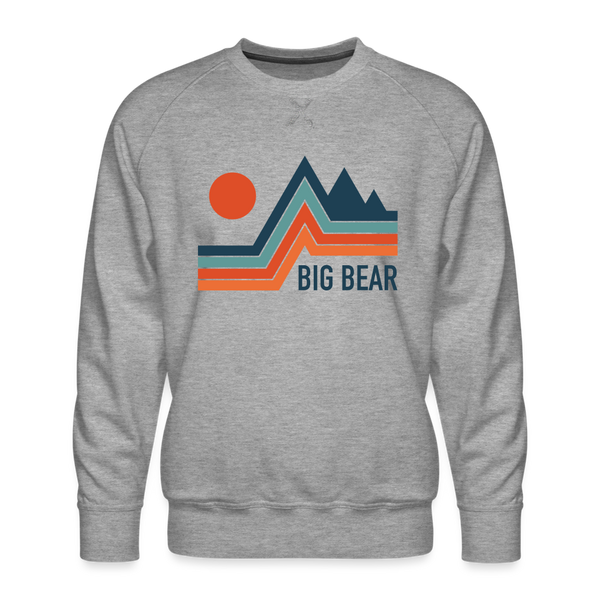 Premium Big Bear Sweatshirt - Men's California Sweatshirt - heather grey