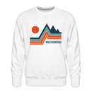 Premium Breckenridge Sweatshirt - Men's Colorado Sweatshirt - white