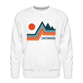 Premium Chattanooga Sweatshirt - Men's Tennessee Sweatshirt - white