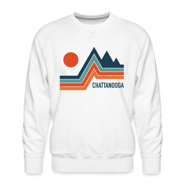 Premium Chattanooga Sweatshirt - Men's Tennessee Sweatshirt - white