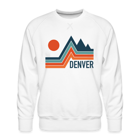 Premium Denver Sweatshirt - Men's Colorado Sweatshirt - white