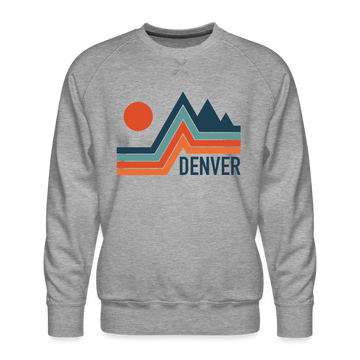 Premium Denver Sweatshirt - Men's Colorado Sweatshirt - heather grey