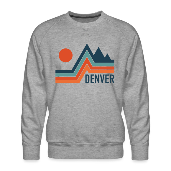 Premium Denver Sweatshirt - Men's Colorado Sweatshirt - heather grey