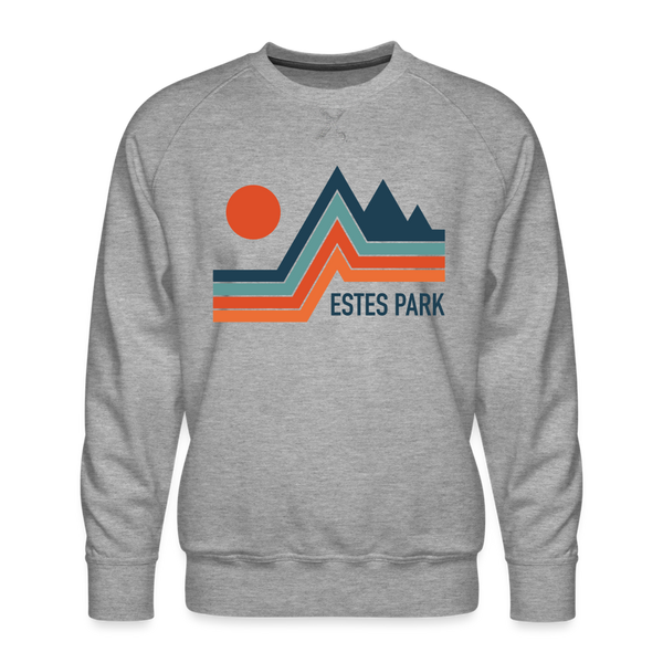 Premium Estes Park Sweatshirt - Men's Colorado Sweatshirt - heather grey