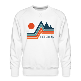 Premium Fort Collins Sweatshirt - Men's Colorado Sweatshirt - white