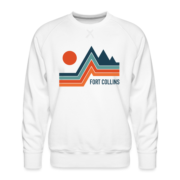 Premium Fort Collins Sweatshirt - Men's Colorado Sweatshirt - white