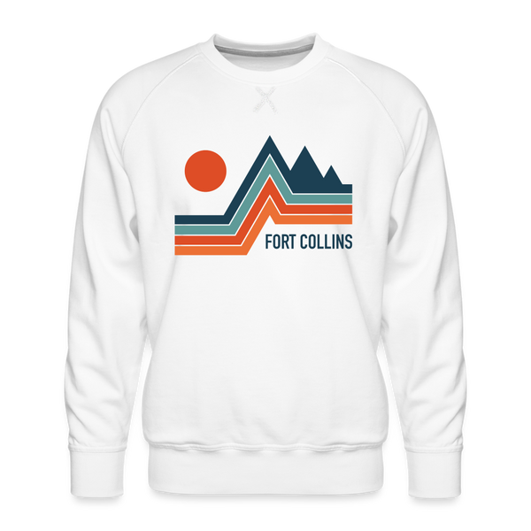 Premium Fort Collins Sweatshirt - Men's Colorado Sweatshirt - white
