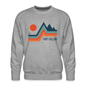 Premium Fort Collins Sweatshirt - Men's Colorado Sweatshirt - heather grey