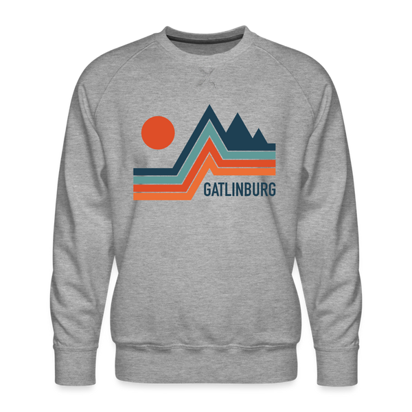 Premium Gatlinburg Sweatshirt - Men's Tennessee Sweatshirt - heather grey