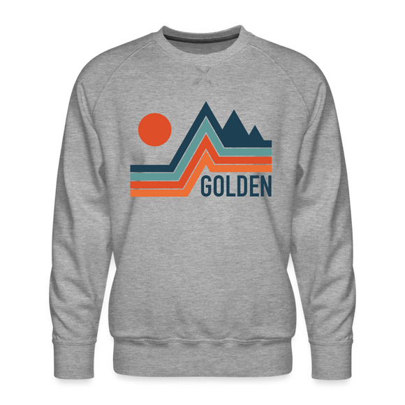 Premium Golden Sweatshirt - Men's Colorado Sweatshirt - heather grey