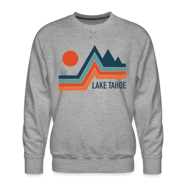 Premium Lake Tahoe Sweatshirt - Men's California Sweatshirt - heather grey