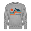 Premium Jackson Hole Sweatshirt - Men's Wyoming Sweatshirt - heather grey