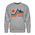 Premium Jackson Hole Sweatshirt - Men's Wyoming Sweatshirt - heather grey