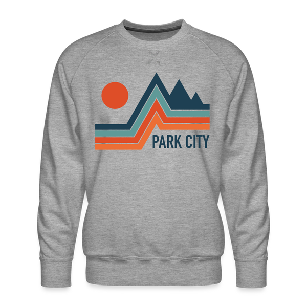 Premium Park City Sweatshirt - Men's Utah Sweatshirt - heather grey