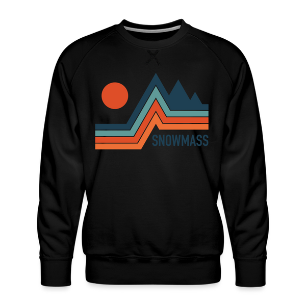 Premium Snowmass Sweatshirt - Men's Colorado Sweatshirt - black