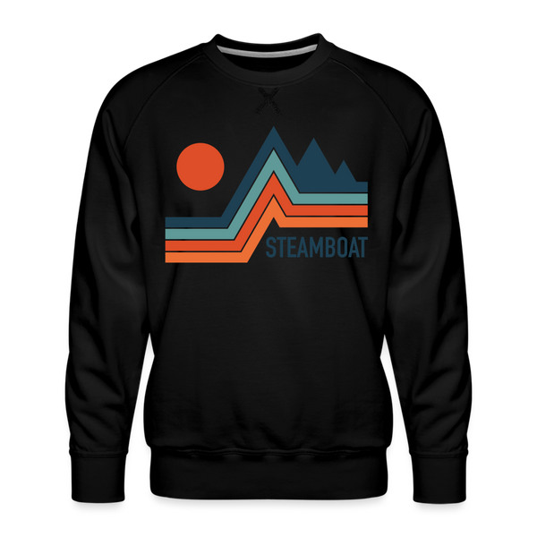 Premium Steamboat Sweatshirt - Men's Colorado Sweatshirt - black