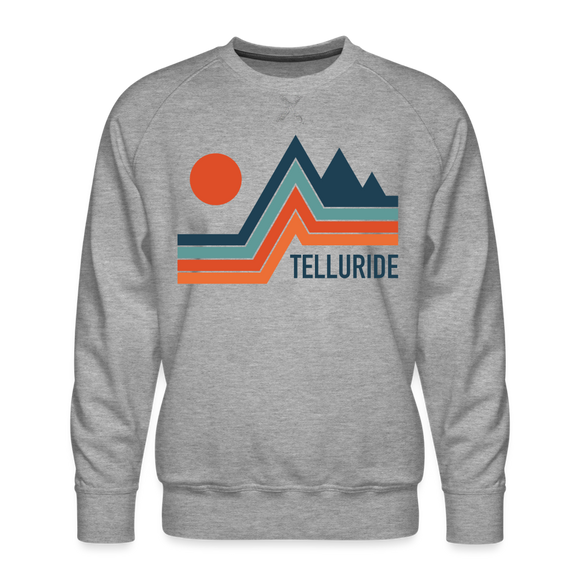 Premium Telluride Sweatshirt - Men's Colorado Sweatshirt - heather grey