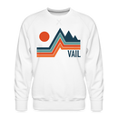 Premium Vail Sweatshirt - Men's Colorado Sweatshirt - white