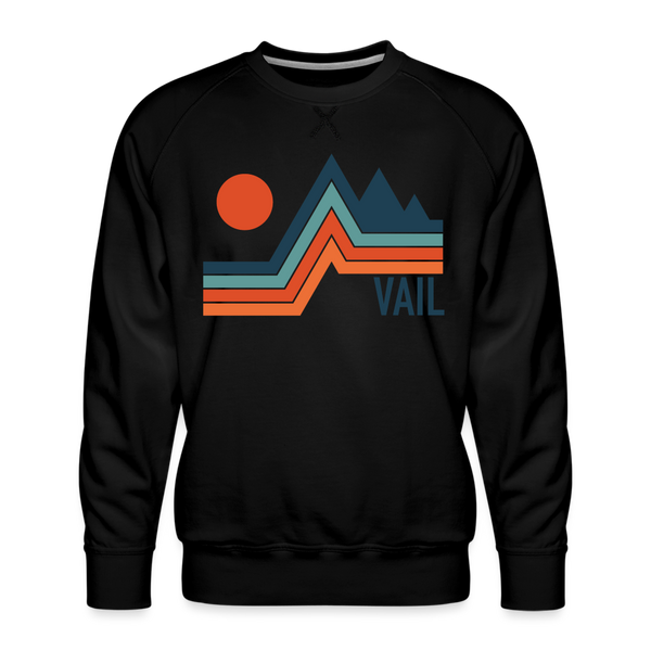 Premium Vail Sweatshirt - Men's Colorado Sweatshirt - black