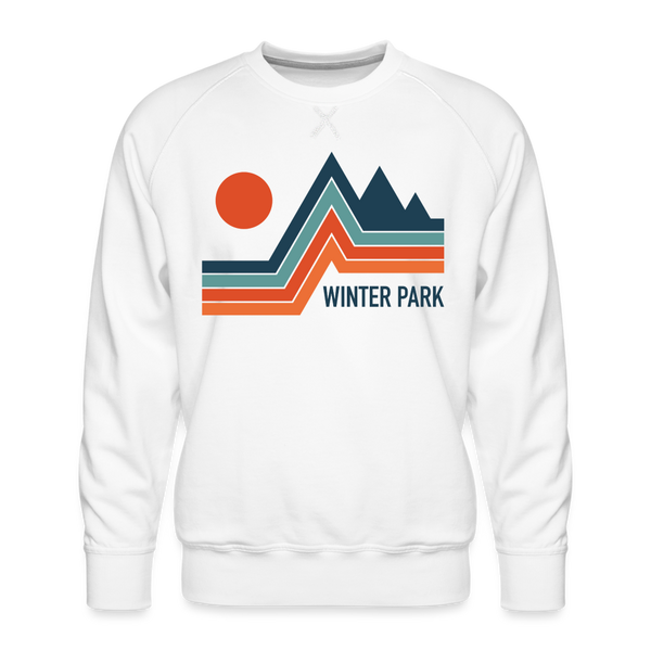 Premium Winter Park Sweatshirt - Men's Colorado Sweatshirt - white