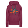 Premium Women's Alta, Utah Hoodie - burgundy