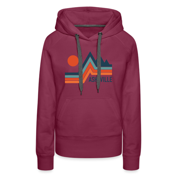 Premium Women's Asheville, North Carolina Hoodie - burgundy