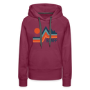 Premium Women's Banff, Canada Hoodie - burgundy