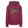 Premium Women's Banff, Canada Hoodie - burgundy