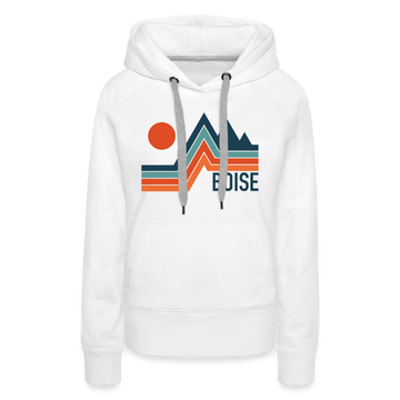 Premium Women's Boise, Idaho Hoodie - white