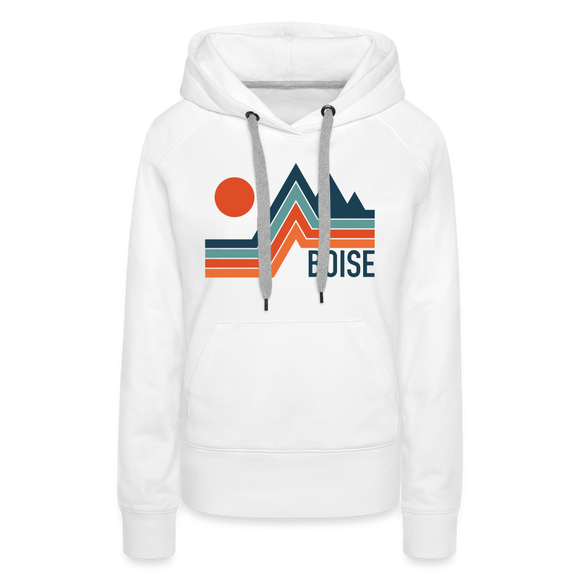 Premium Women's Boise, Idaho Hoodie - white