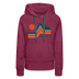 Premium Women's Crested Butte, Colorado Hoodie - burgundy