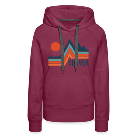 Premium Women's Denver, Colorado Hoodie - burgundy