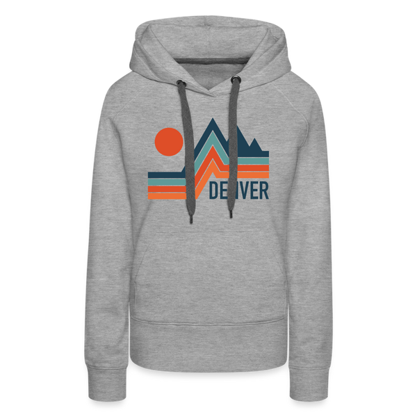 Premium Women's Denver, Colorado Hoodie - heather grey