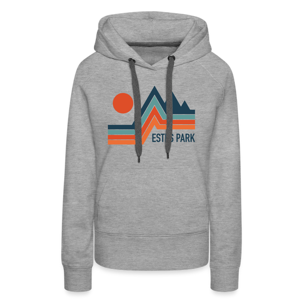 Premium Women's Estes Park, Colorado Hoodie - heather grey